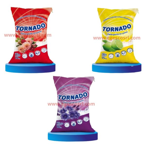 detergente polvo 15 kilos, tornado, orion